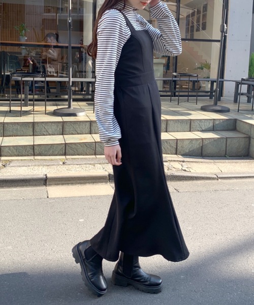 OLIVE des OLIVE（オリーブデオリーブ）の「【WEB限定】マーメイドジャンスカ/バックリボン/ワンピース（ワンピース・レディース・オフホワイト/ブラック/ベージュ/ブルー・FREE）」の6枚目の写真