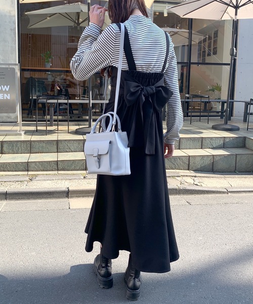 OLIVE des OLIVE（オリーブデオリーブ）の「【WEB限定】マーメイドジャンスカ/バックリボン/ワンピース（ワンピース・レディース・オフホワイト/ブラック/ベージュ/ブルー・FREE）」の7枚目の写真