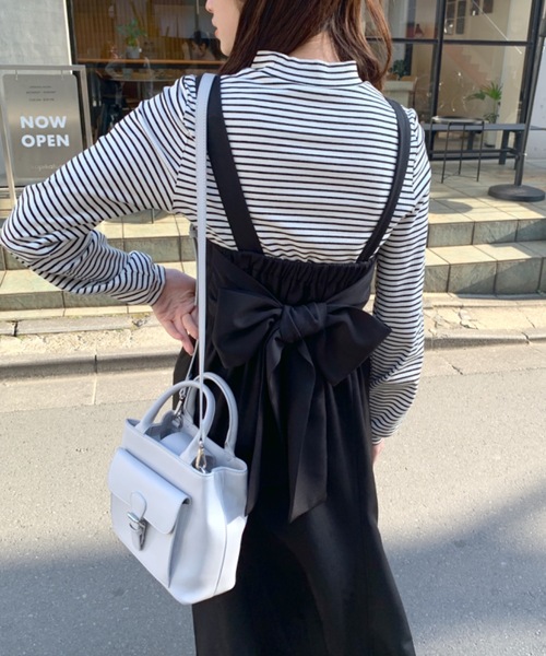 OLIVE des OLIVE（オリーブデオリーブ）の「【WEB限定】マーメイドジャンスカ/バックリボン/ワンピース（ワンピース・レディース・オフホワイト/ブラック/ベージュ/ブルー・FREE）」の10枚目の写真