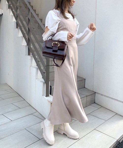 OLIVE des OLIVE（オリーブデオリーブ）の「【WEB限定】マーメイドジャンスカ/バックリボン/ワンピース（ワンピース・レディース・オフホワイト/ブラック/ベージュ/ブルー・FREE）」の11枚目の写真