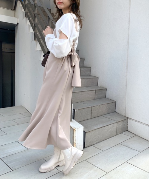 OLIVE des OLIVE（オリーブデオリーブ）の「【WEB限定】マーメイドジャンスカ/バックリボン/ワンピース（ワンピース・レディース・オフホワイト/ブラック/ベージュ/ブルー・FREE）」の12枚目の写真