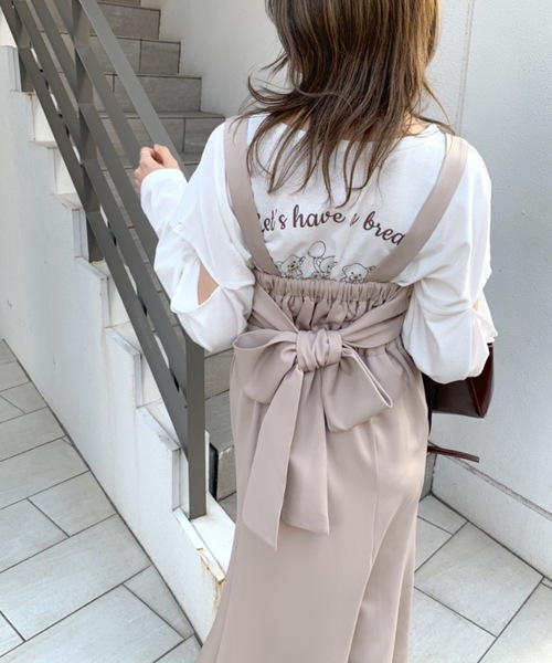 OLIVE des OLIVE（オリーブデオリーブ）の「【WEB限定】マーメイドジャンスカ/バックリボン/ワンピース（ワンピース・レディース・オフホワイト/ブラック/ベージュ/ブルー・FREE）」の15枚目の写真