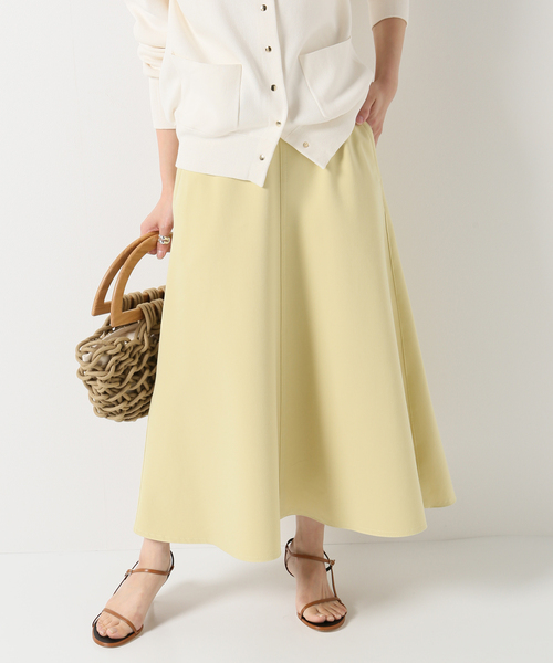 CO/PLダブルクロスフォルムフレアスカート