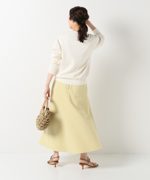 CO/PLダブルクロスフォルムフレアスカート