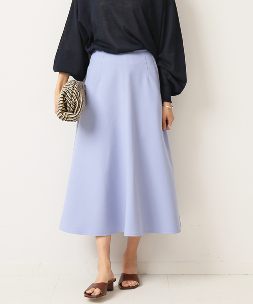 CO/PLダブルクロスフォルムフレアスカート