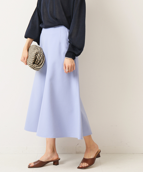 CO/PLダブルクロスフォルムフレアスカート