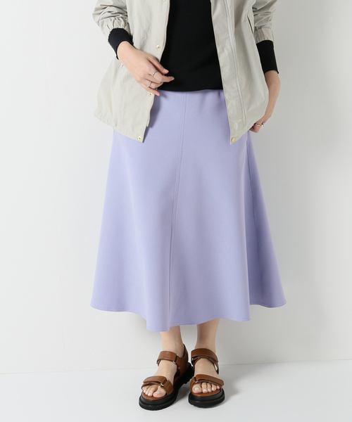 CO/PLダブルクロスフォルムフレアスカート