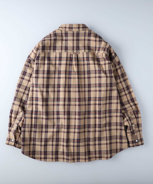 BACK NUMBER（バックナンバー）の「【BACK NUMBER】ビッグシルエットチェックシャツ（シャツ/ブラウス・メンズ・グリーン/ベージュ/ブラック・L/S/M）」の15枚目の写真