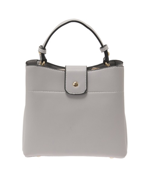 Edit Sheen（エディットシーン）の「【High-Line】スクエアフラップベルトカラーバッグ（ハンドバッグ・レディース・ホワイト/グレー・FREE）」の7枚目の写真