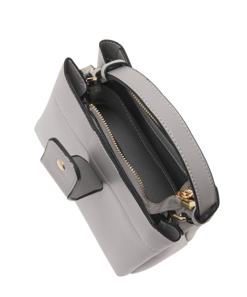 Edit Sheen（エディットシーン）の「【High-Line】スクエアフラップベルトカラーバッグ（ハンドバッグ・レディース・ホワイト/グレー・FREE）」の10枚目の写真