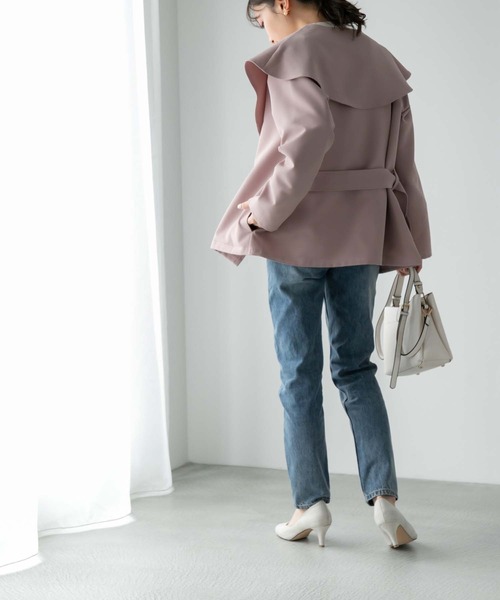 Edit Sheen（エディットシーン）の「【High-Line】スクエアフラップベルトカラーバッグ（ハンドバッグ・レディース・ホワイト/グレー・FREE）」の14枚目の写真