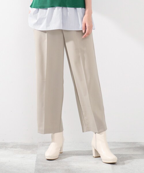 DRESKIP（ドレスキップ）の「◆洗えるセンタープレスワイドパンツ（その他パンツ・レディース・ブラック/ベージュ/レモンイエロー・02/03）」の3枚目の写真