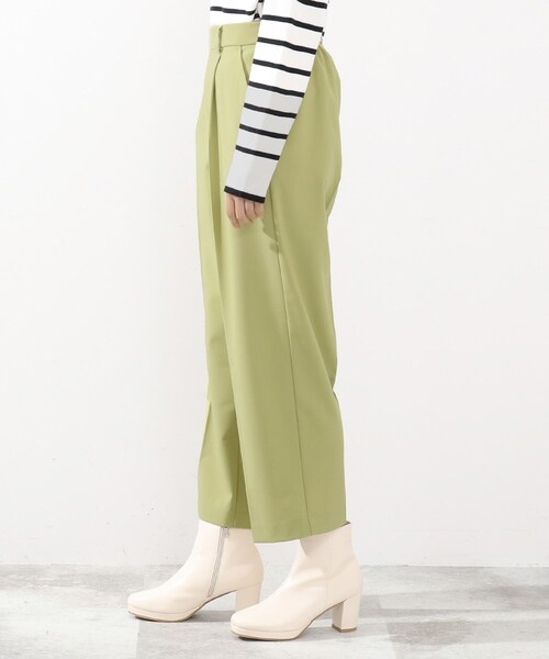 DRESKIP（ドレスキップ）の「◆洗えるセンタープレスワイドパンツ（その他パンツ・レディース・ブラック/ベージュ/レモンイエロー・02/03）」の4枚目の写真