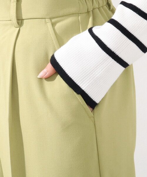 DRESKIP（ドレスキップ）の「◆洗えるセンタープレスワイドパンツ（その他パンツ・レディース・ブラック/ベージュ/レモンイエロー・02/03）」の8枚目の写真