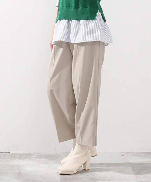 DRESKIP（ドレスキップ）の「◆洗えるセンタープレスワイドパンツ（その他パンツ・レディース・ブラック/ベージュ/レモンイエロー・02/03）」の5枚目の写真