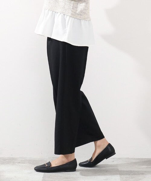 DRESKIP（ドレスキップ）の「◆洗えるセンタープレスワイドパンツ（その他パンツ・レディース・ブラック/ベージュ/レモンイエロー・02/03）」の9枚目の写真