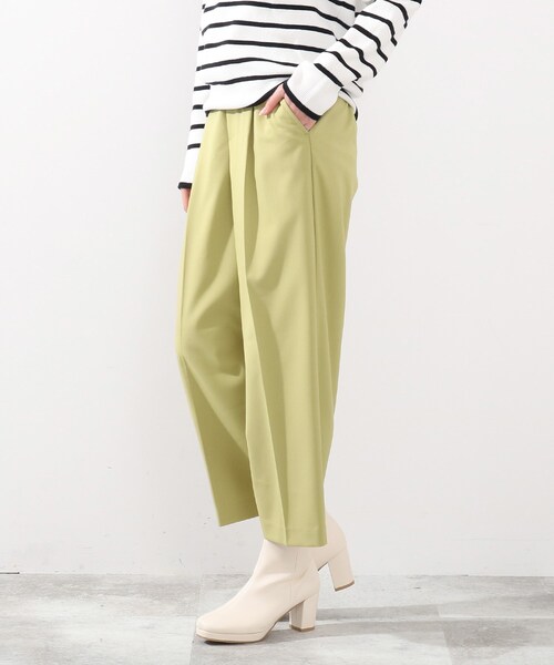 DRESKIP（ドレスキップ）の「◆洗えるセンタープレスワイドパンツ（その他パンツ・レディース・ブラック/ベージュ/レモンイエロー・02/03）」の6枚目の写真