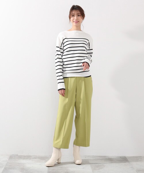 DRESKIP（ドレスキップ）の「◆洗えるセンタープレスワイドパンツ（その他パンツ・レディース・ブラック/ベージュ/レモンイエロー・02/03）」の11枚目の写真