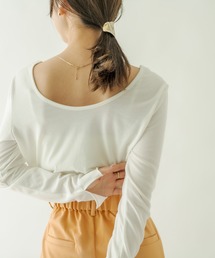 mystic | 背中あきロングTシャツ(Tシャツ/カットソー)