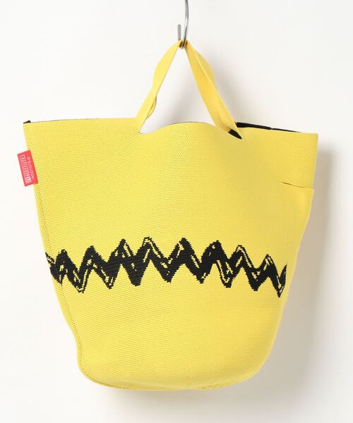 Vintage PEANUTS（ビンテージピーナッツ）の「ルートート/SNOOPY スヌーピー IP.Po-No(ポーノ).デリ.Peanuts-6T（トートバッグ・レディース・アイボリー/イエロー・FREE）」の5枚目の写真