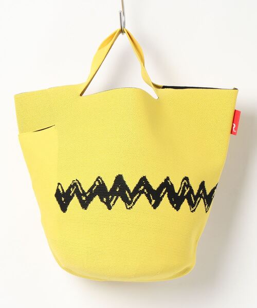 Vintage PEANUTS（ビンテージピーナッツ）の「ルートート/SNOOPY スヌーピー IP.Po-No(ポーノ).デリ.Peanuts-6T（トートバッグ・レディース・アイボリー/イエロー・FREE）」の4枚目の写真