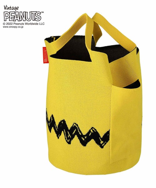 Vintage PEANUTS（ビンテージピーナッツ）の「ルートート/SNOOPY スヌーピー IP.Po-No(ポーノ).デリ.Peanuts-6T（トートバッグ・レディース・アイボリー/イエロー・FREE）」の3枚目の写真