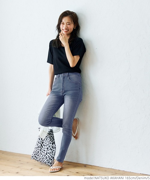 coca(coca)(コカ)の「ノンストレススキニー(デニムパンツ・レディース・ブルー系その他・S/M/L)」の10枚目の写真