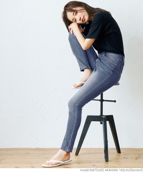 coca(coca)(コカ)の「ノンストレススキニー(デニムパンツ・レディース・ブルー系その他・S/M/L)」の6枚目の写真