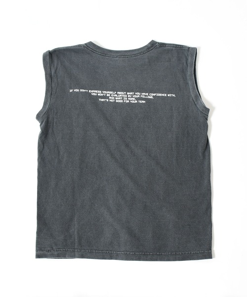 NASA（ナサ）の「【NASA】ノースリーブプリントTシャツ / Warm logo Pigment N/S Tee（Tシャツ/カットソー・レディース・チャコールグレー/アイボリー・FREE）」の11枚目の写真