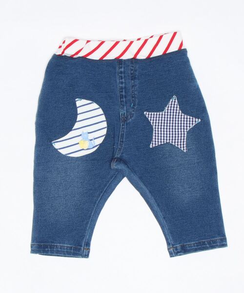 baby cheer（ベイビーチアー）の「星月ニットデニムパンツ（デニムパンツ・キッズ・ネイビー・100cm/120cm/110cm/80ｃｍ/90cm）」の5枚目の写真