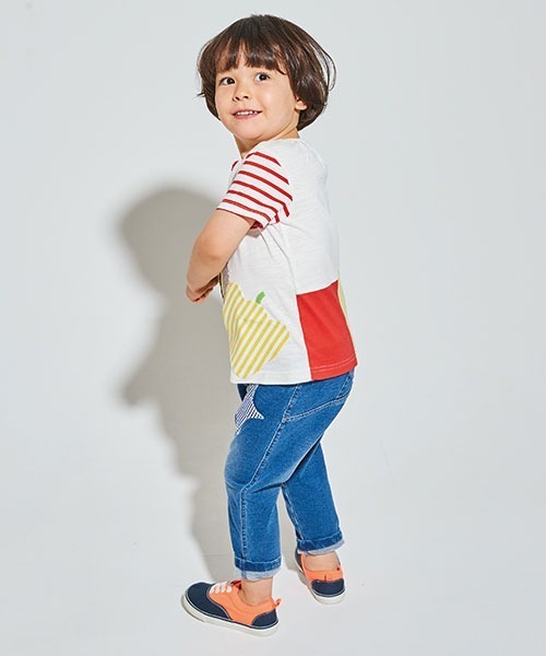 baby cheer（ベイビーチアー）の「星月ニットデニムパンツ（デニムパンツ・キッズ・ネイビー・100cm/120cm/110cm/80ｃｍ/90cm）」の4枚目の写真