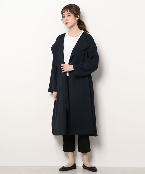 Te chichi TERRASSE（テチチテラス）の「ニュアンストレンチコート（トレンチコート・レディース・ベージュ/ネイビー/グリーン・ﾌﾘ-）」の7枚目の写真