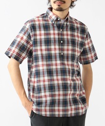 BEAMS PLUS | BEAMS PLUS / インディアン マドラスチェック  プルオーバー ショートスリーブ ボタンダウン シャツ(シャツ/ブラウス)