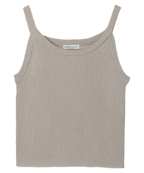 earth music&ecology（アースミュージックアンドエコロジー）の「［ＳＥＴ２点］ショートニット＋アメスリタンク（ニット/セーター・レディース・ベージュ/ブラック/オレンジ・FREE）」の17枚目の写真