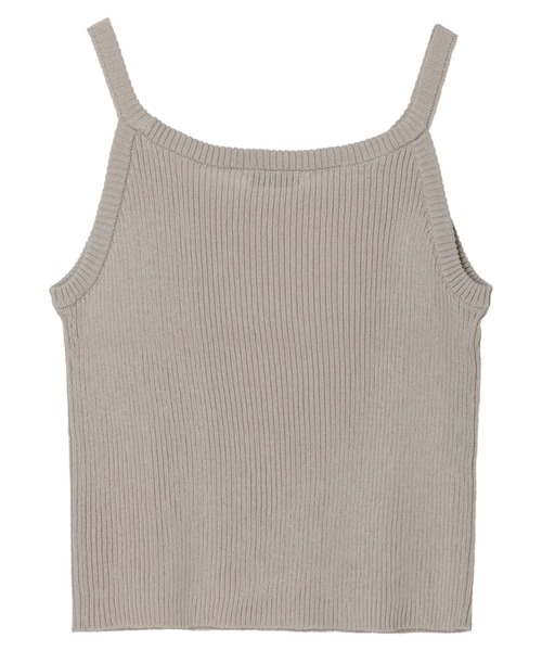 earth music&ecology（アースミュージックアンドエコロジー）の「［ＳＥＴ２点］ショートニット＋アメスリタンク（ニット/セーター・レディース・ベージュ/ブラック/オレンジ・FREE）」の13枚目の写真