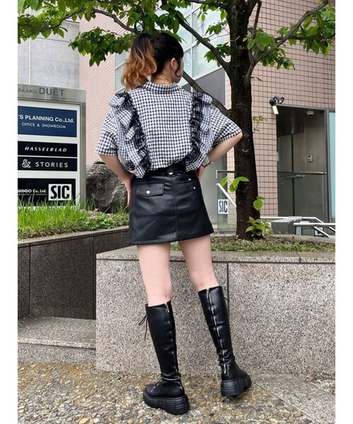 jouetie（ジュエティ）の「オープンカラーフリルレースシャツ（シャツ/ブラウス・レディース・オフホワイト/ブラック/その他1/その他2・MEDIUM）」の10枚目の写真