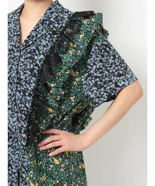 jouetie（ジュエティ）の「オープンカラーフリルレースシャツ（シャツ/ブラウス・レディース・オフホワイト/ブラック/その他1/その他2・MEDIUM）」の18枚目の写真