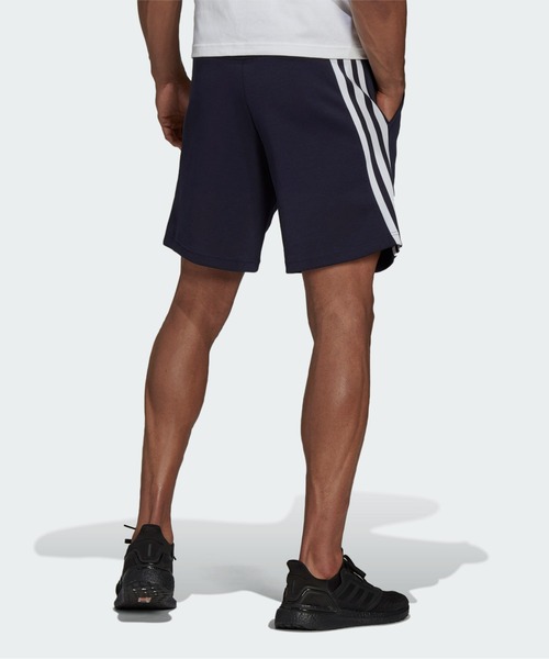 17【新品未使用】*ADIDAS アディダス スリーストライプ コットン ハーフパンツ メンズ XS 送料無料 セール】アディダス スポーツウェア フューチャー アイコン