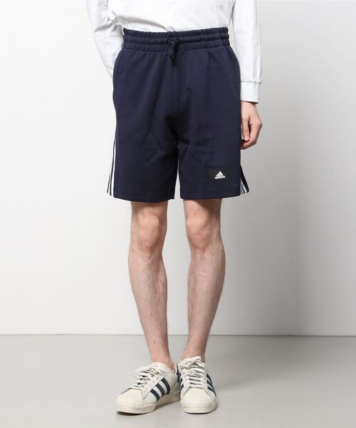 17【新品未使用】*ADIDAS アディダス スリーストライプ コットン ハーフパンツ メンズ XS 送料無料 セール】アディダス スポーツウェア フューチャー アイコン
