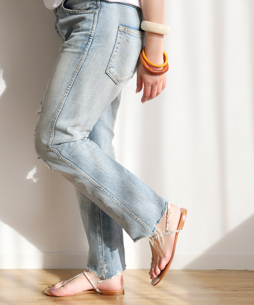 Spick & Span（スピックアンドスパン）の「【IL SANDALO OF CAPRI 】パイソン型押しストラップサンダル（サンダル・レディース・ベージュ・36/37/38）」の14枚目の写真