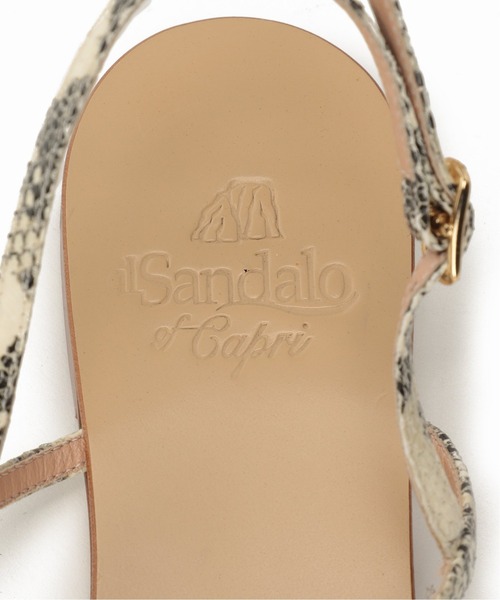 Spick & Span（スピックアンドスパン）の「【IL SANDALO OF CAPRI 】パイソン型押しストラップサンダル（サンダル・レディース・ベージュ・36/37/38）」の3枚目の写真