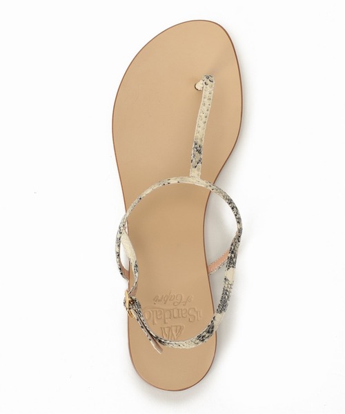 Spick & Span（スピックアンドスパン）の「【IL SANDALO OF CAPRI 】パイソン型押しストラップサンダル（サンダル・レディース・ベージュ・36/37/38）」の4枚目の写真