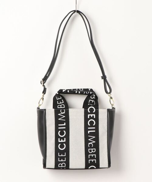 CECIL McBEE（セシルマクビー）の「【CECIL McBEE / セシルマクビー】 リピ　2wayハンドバッグ（ハンドバッグ・レディース・ブラック/ベージュ・FREE）」の2枚目の写真