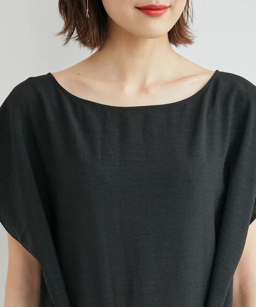 ROPE' PICNIC(ロペピクニック)の「【WEB限定】リネンライクオールインワン(つなぎ/オールインワン・レディース・グレー系その他/ブラック・38)」の6枚目の写真