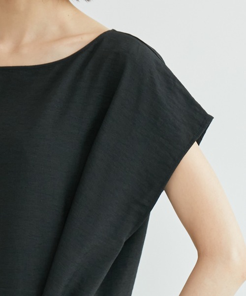 ROPE' PICNIC(ロペピクニック)の「【WEB限定】リネンライクオールインワン(つなぎ/オールインワン・レディース・グレー系その他/ブラック・38)」の7枚目の写真