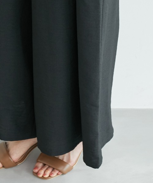 ROPE' PICNIC(ロペピクニック)の「【WEB限定】リネンライクオールインワン(つなぎ/オールインワン・レディース・グレー系その他/ブラック・38)」の11枚目の写真