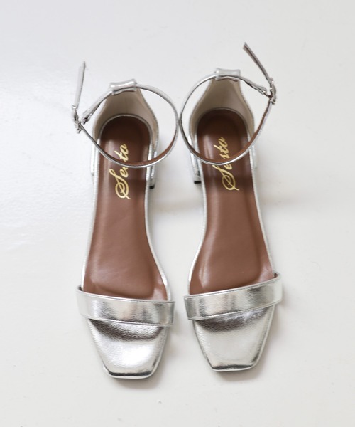 SESTO(セスト)の「オーバーヒールアンクルストラップバーサンダル(サンダル・レディース・ブラック/ライム/ベージュ/ゴールド/シルバー・L/S/3L/M/LL)」の18枚目の写真