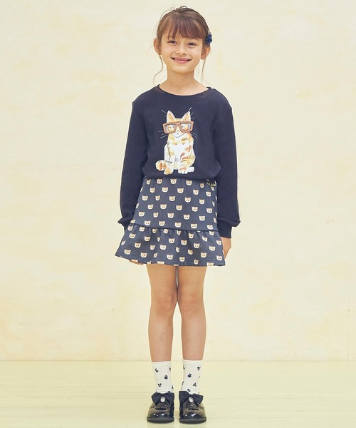 PAUL&JOE（ポールアンドジョー）の「PAUL & JOE(ポール & ジョー)サングラスキャット長袖Tシャツ（Tシャツ/カットソー・キッズ・ネイビー/ホワイト/ライトピンク・150/130/110/120/140）」の17枚目の写真