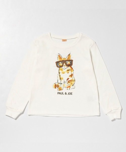 PAUL&JOE（ポールアンドジョー）の「PAUL & JOE(ポール & ジョー)サングラスキャット長袖Tシャツ（Tシャツ/カットソー・キッズ・ネイビー/ホワイト/ライトピンク・150/130/110/120/140）」の18枚目の写真