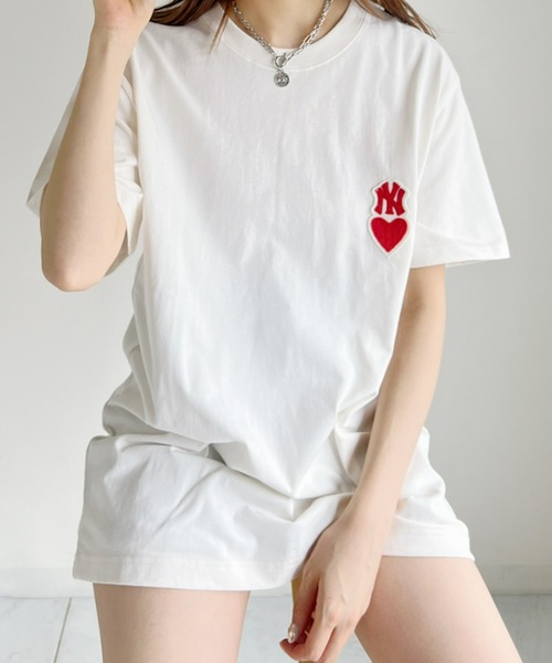 新品⭐韓国限定⭐MLB Korea⭐Tシャツ Mサイズ モノグラム ベージュ 新品⭐韓国限定⭐MLB Korea⭐Tシャツ Mサイズ モノグラム